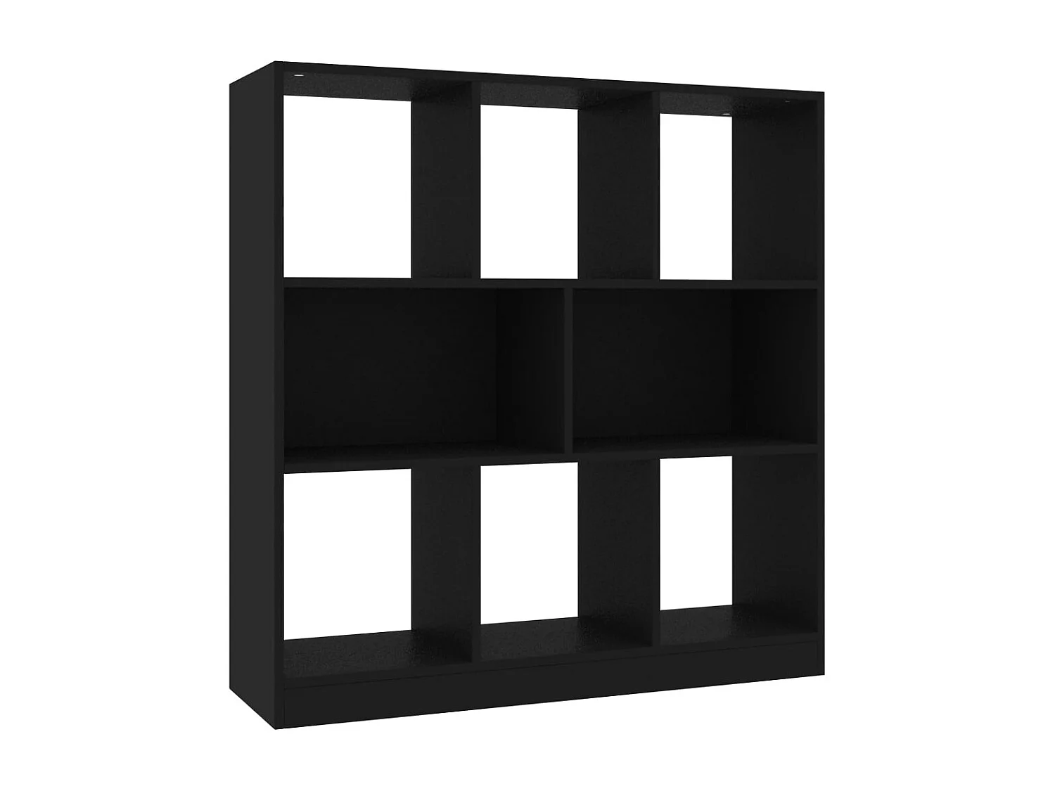 Librería Negra 97,5x29,5x100 cm Madera de Ingeniería
