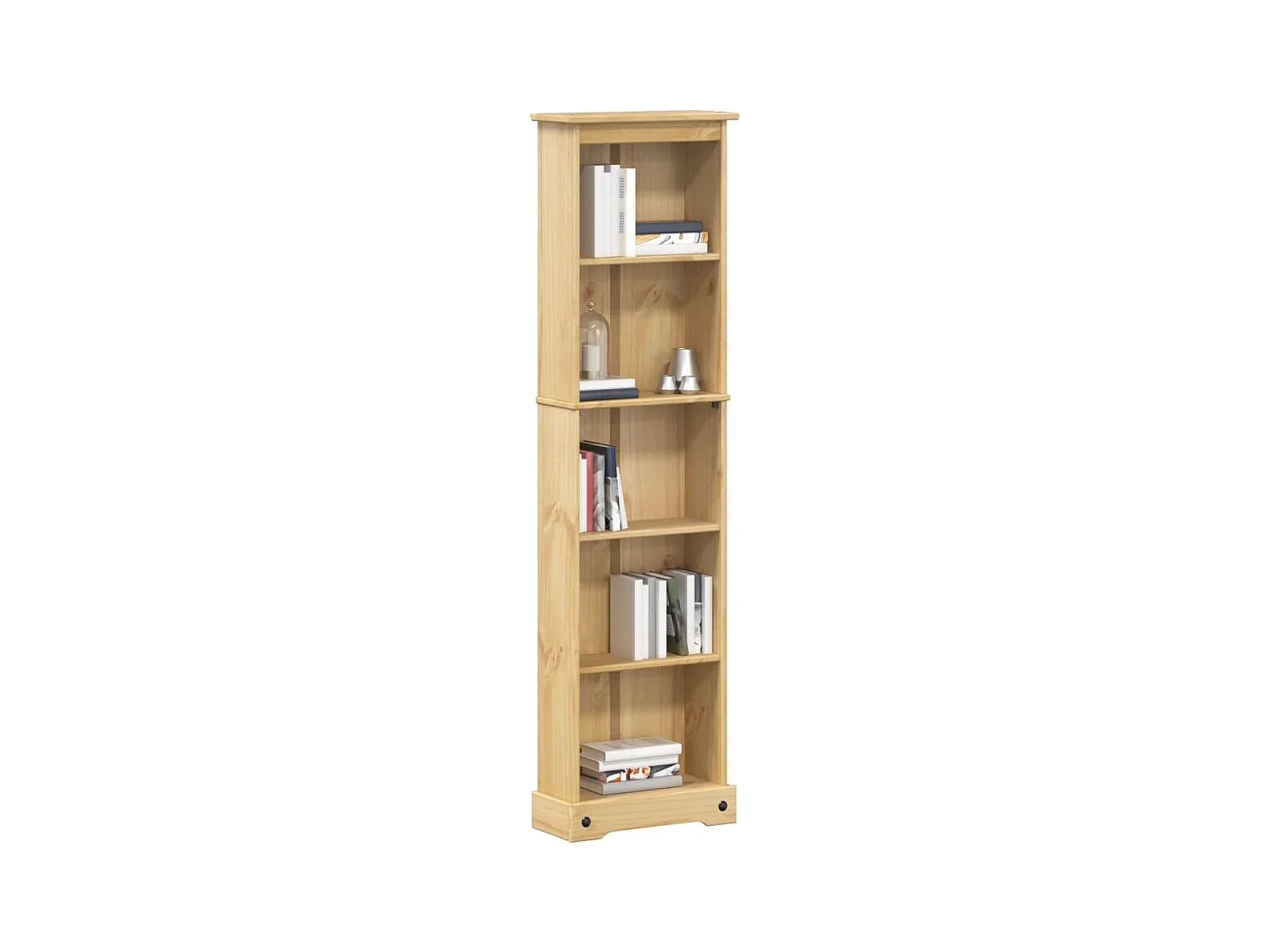 Libreria Corona 46x20x170 cm in legno massello di pino