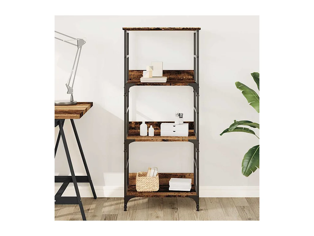 Bibliothèque vieux bois 50x33x117,5 cm bois d'ingénierie