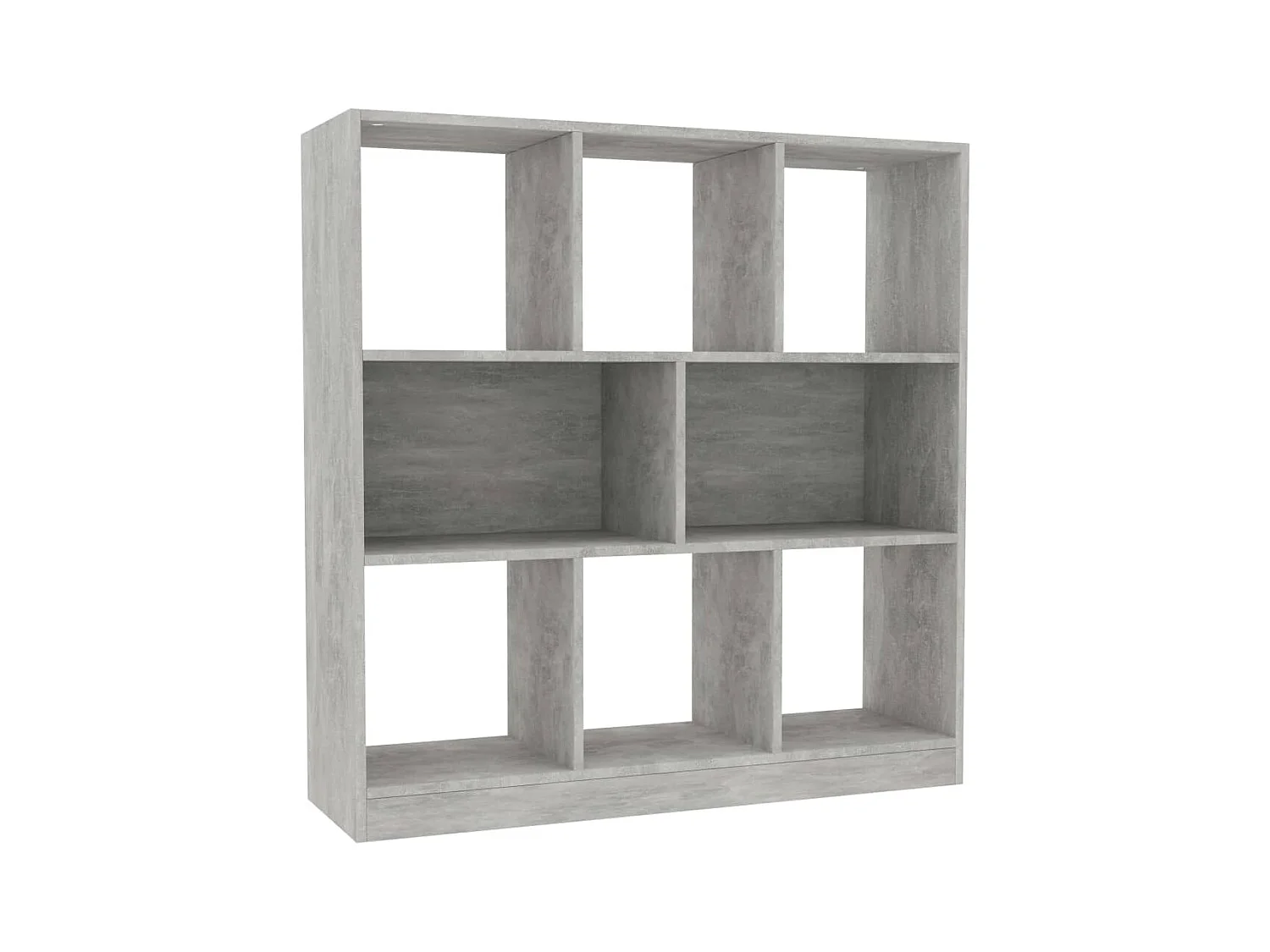 Libreria grigio cemento 97,5x29,5x100 cm in legno ingegnerizzato