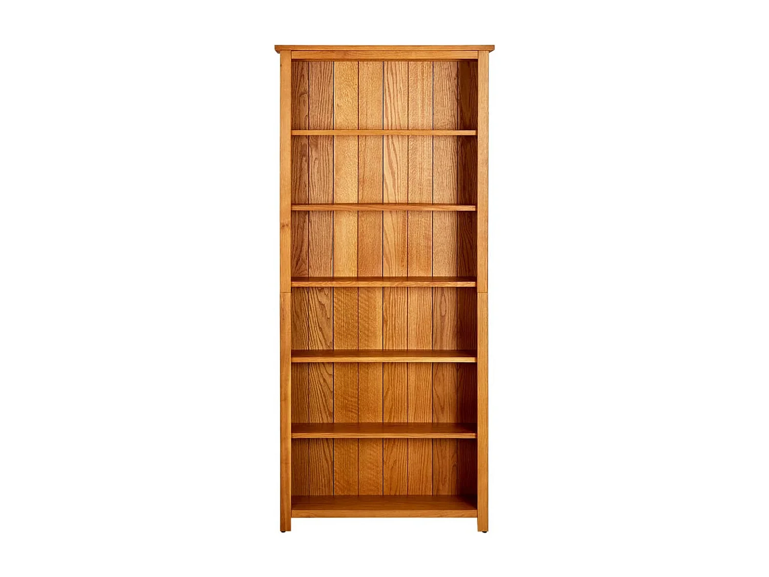 Boekenkast met 6 planken 80x22,5x180 cm Massief eikenhout