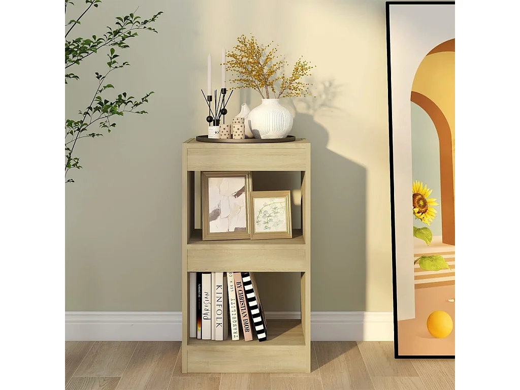 Librería/Separador de ambientes Roble Sonoma 40x30x72 cm