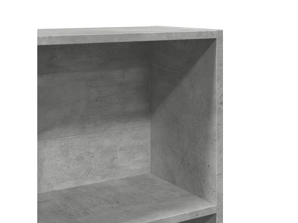 Libreria grigio cemento 60x24x176 cm in legno ingegnerizzato