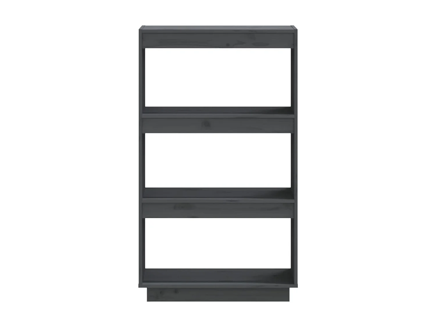 Bibliothèque/Séparateur de pièce Gris 60x35x103 cm Pin massif
