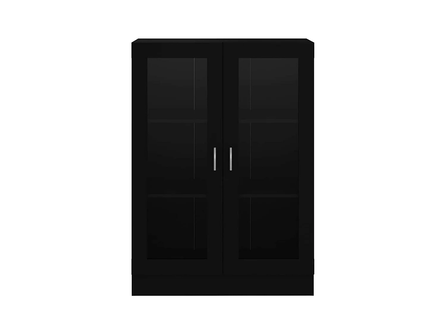 Armoire à vitrine Noir 82,5x30,5x115 cm Bois d'ingénierie