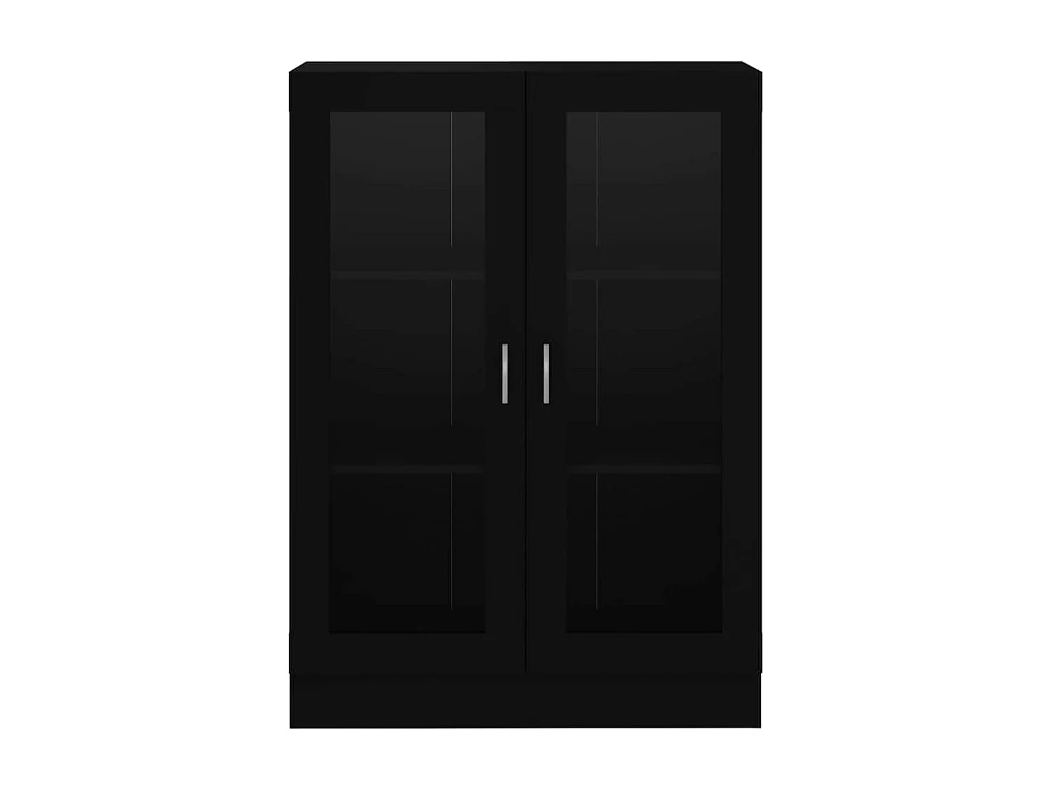 Armoire à vitrine Noir 82,5x30,5x115 cm Bois d'ingénierie