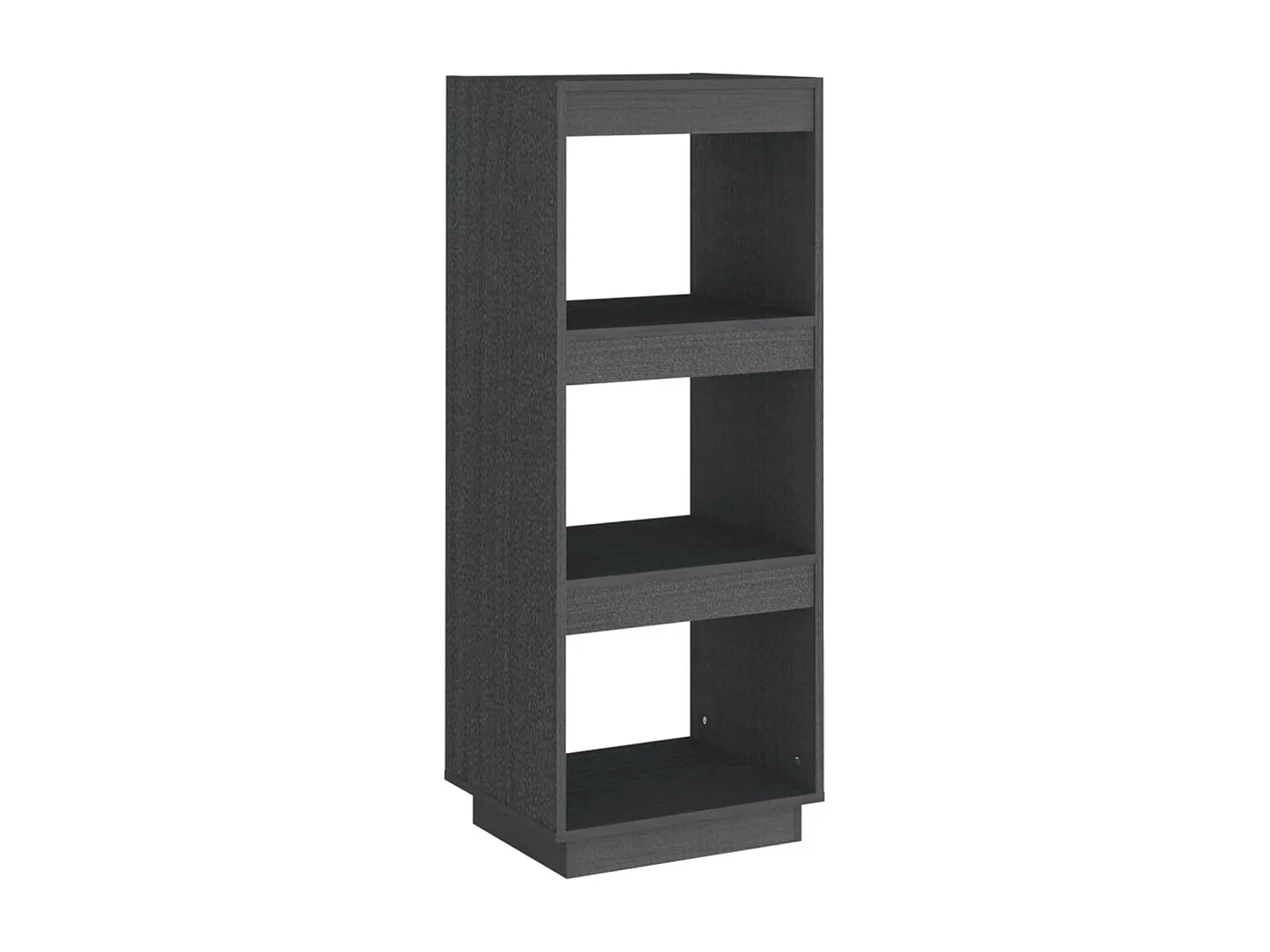 Librería/Separador de ambientes gris 40x35x103 cm pino macizo