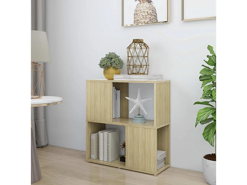 Bibliothèque Chêne sonoma 60x24x63 cm bois d'ingénierie