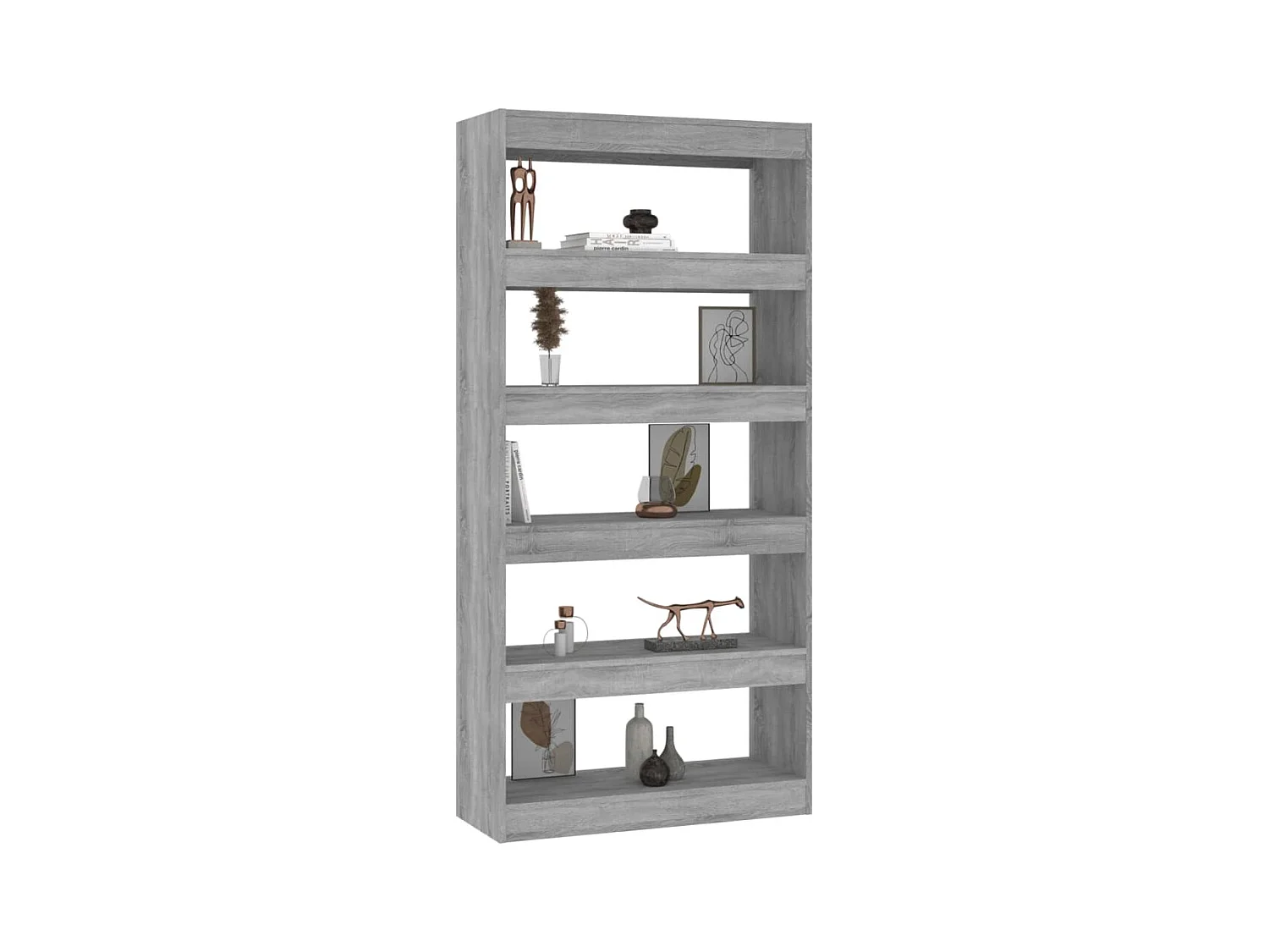 Bibliothèque/Séparateur de pièce Sonoma gris Bois d'ingénierie