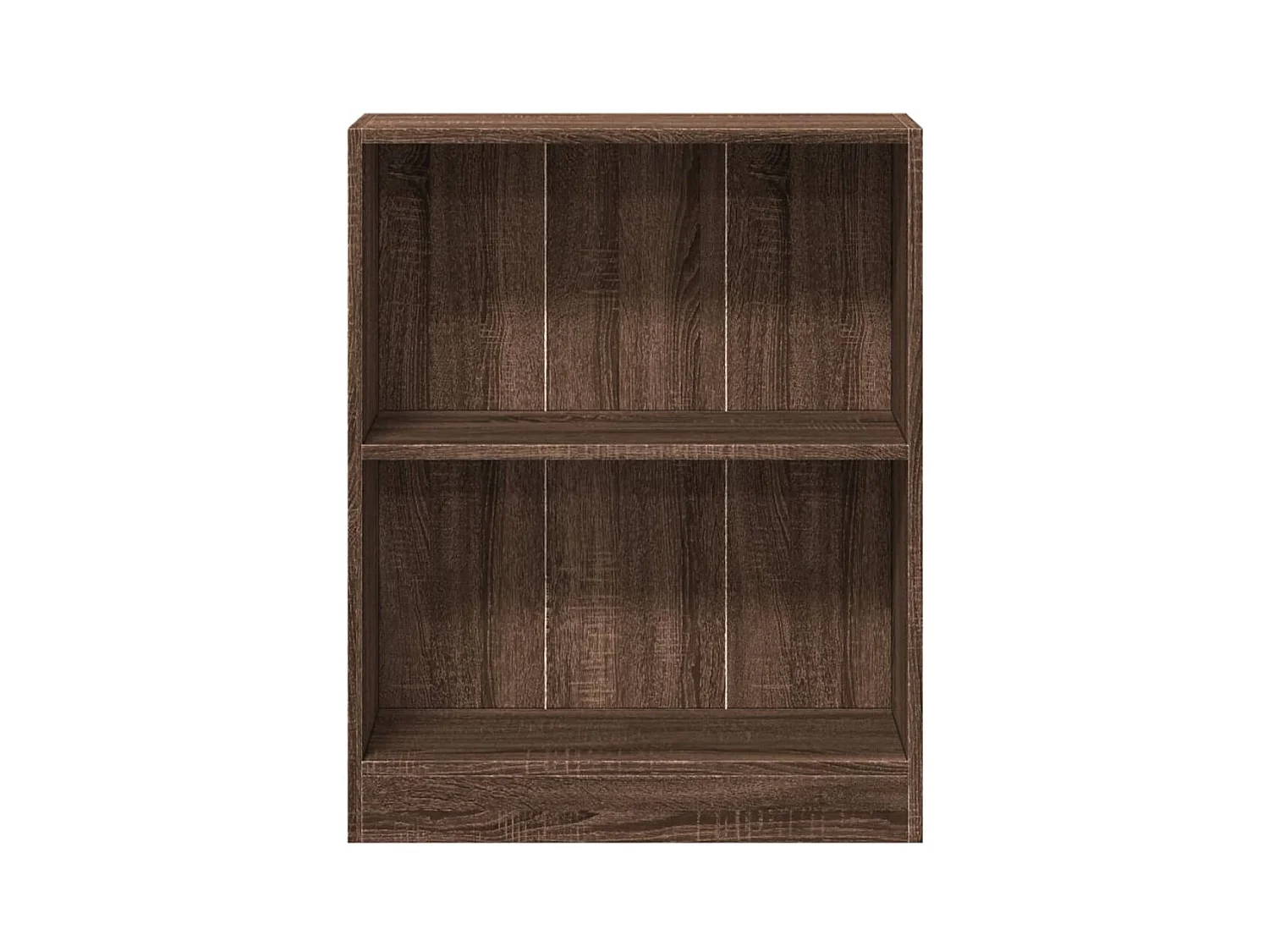 Bücherregal aus brauner Eiche, 60 x 24 x 76 cm, Holzwerkstoff