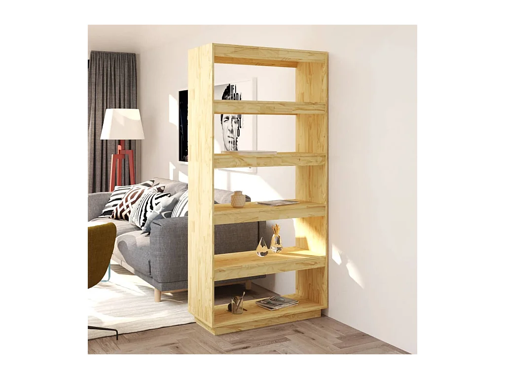 Bibliothèque/Séparateur de pièce 80x35x167 cm pin massif