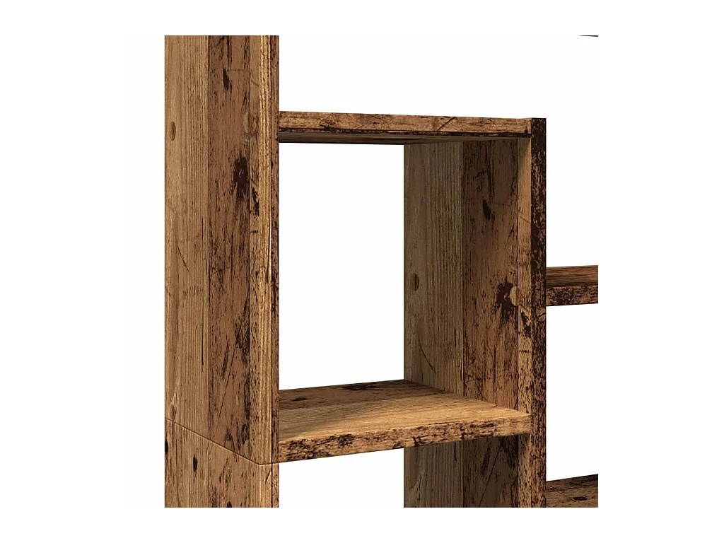 Bibliothèque vieux bois 72x20x120 cm bois d'ingénierie