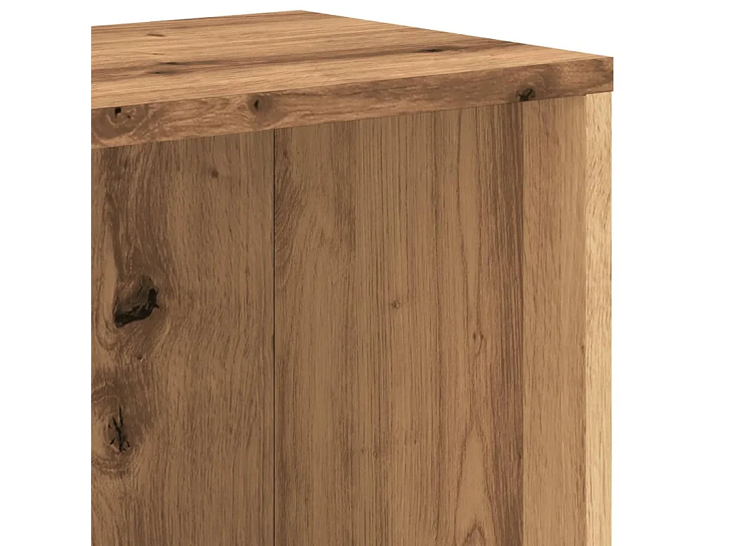 Libreria artigianale in rovere 67x24x161 cm in legno ingegnerizzato