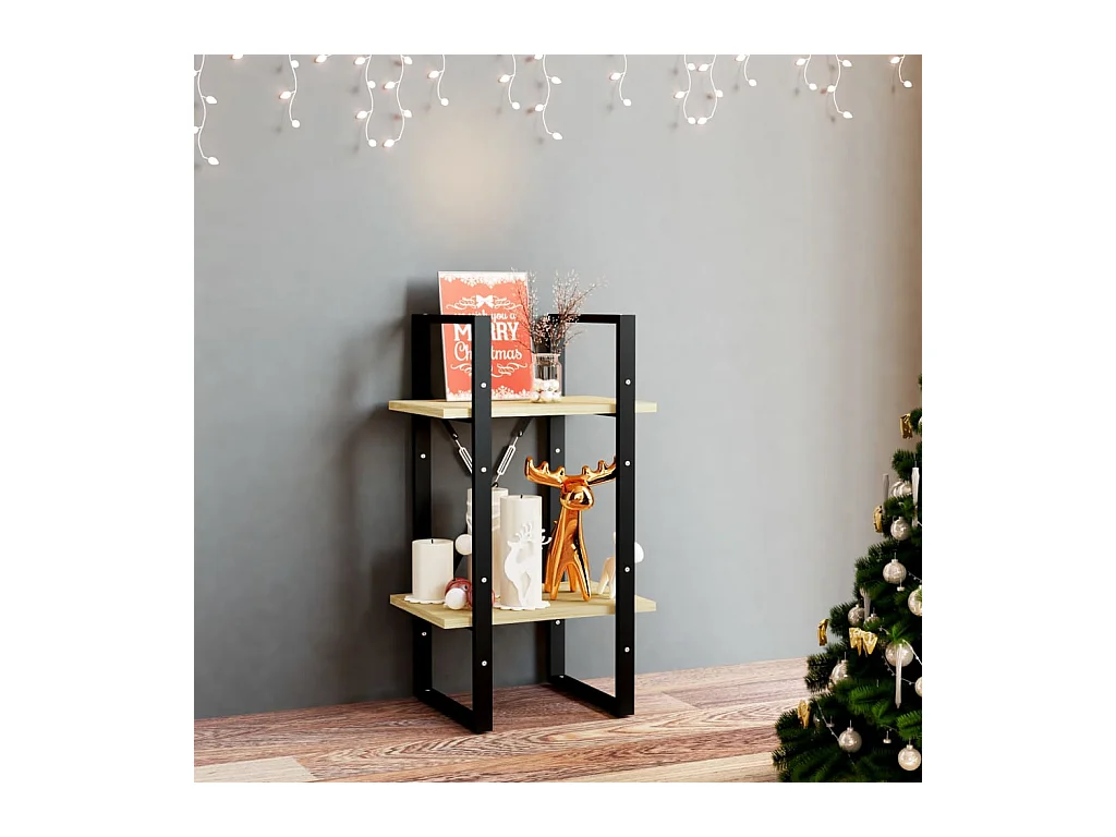 Bibliothèque à 2 niveaux 40x30x70 cm Bois de pin massif