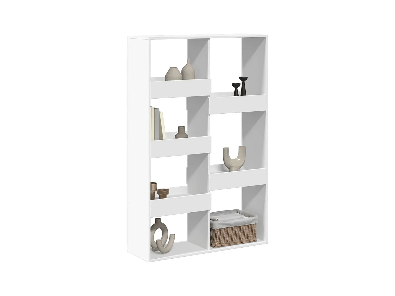 Cloison de séparation blanc 100x33x155,5 cm bois d'ingénierie