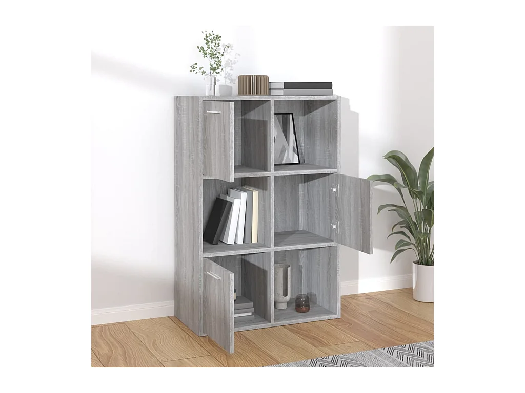 Armoire de rangement Sonoma gris 60x29,5x90 cm