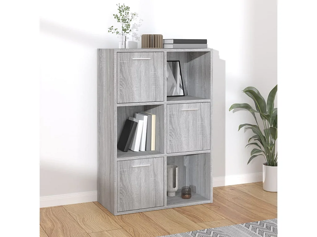 Mobile contenitore grigio Sonoma 60x29,5x90 cm