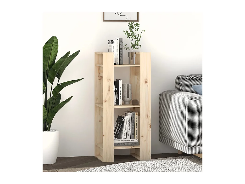 Bibliothèque/Séparateur de pièce 41x35x91 cm Pin massif