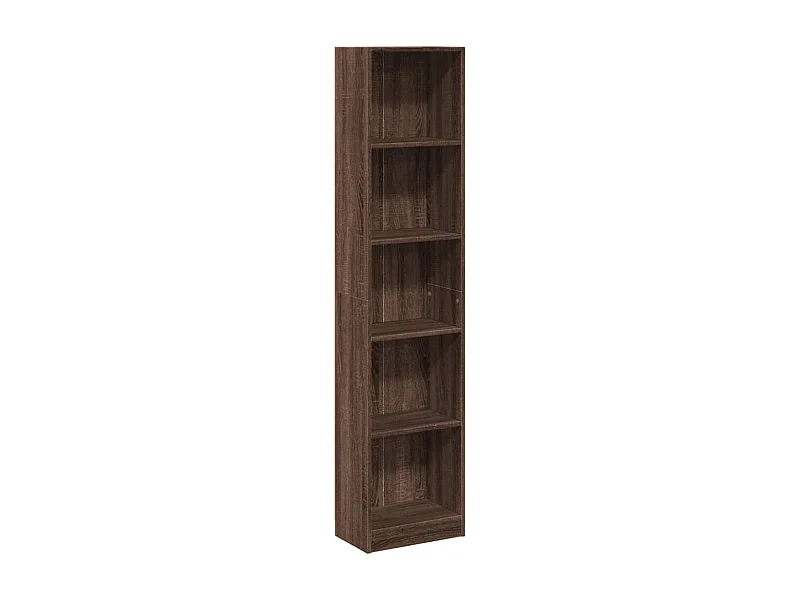 Libreria in rovere marrone 40x24x176 cm in legno ingegnerizzato
