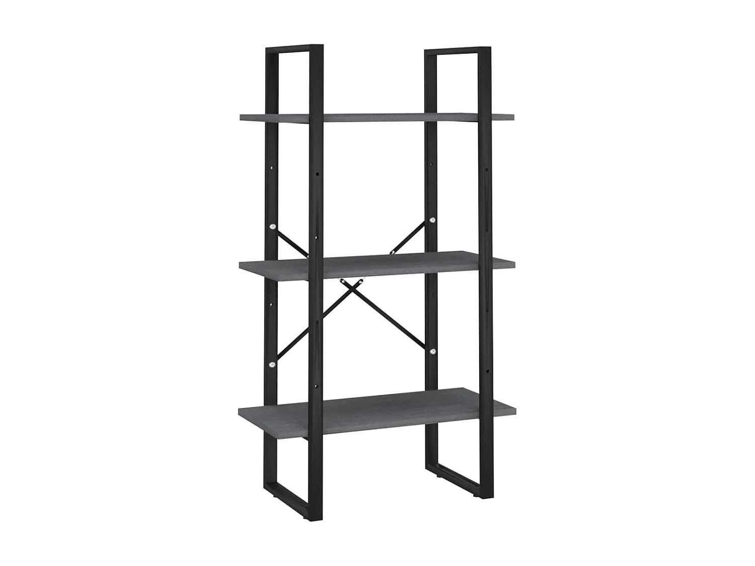 Étagère de rangement Gris 60x30x105 cm Bois de pin massif
