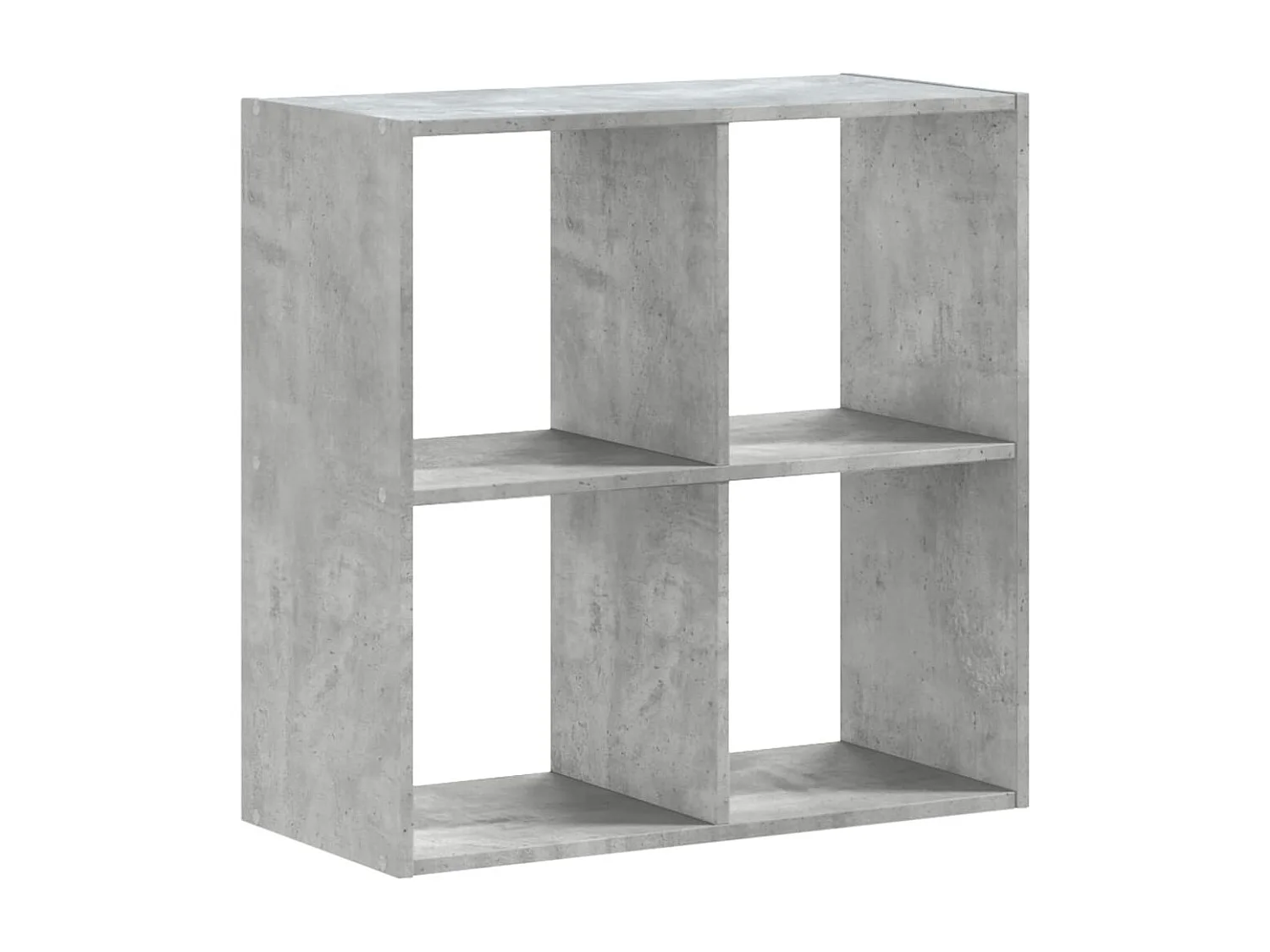 Bibliothèque gris béton 68,5x32x68,5 cm bois d'ingénierie