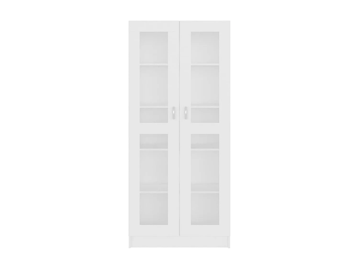 Armoire à vitrine Blanc 82,5x30,5x185,5 cm Bois d'ingénierie