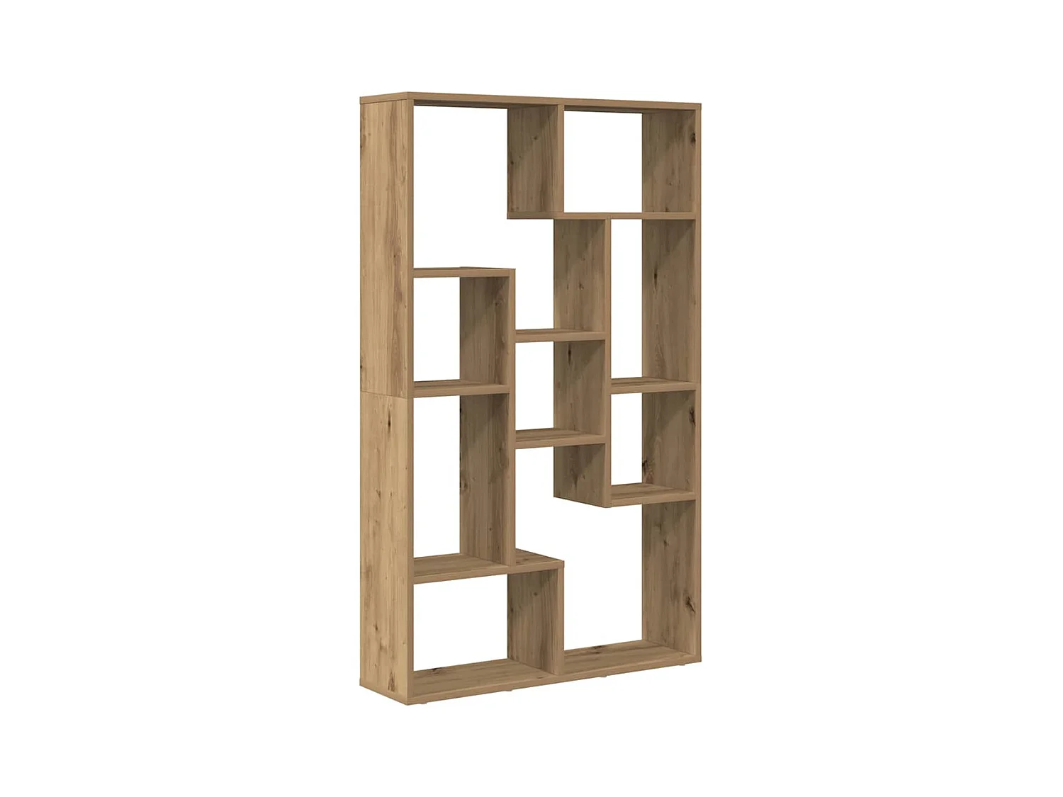 Bibliothèque chêne artisanal 72x20x120 cm bois d'ingénierie