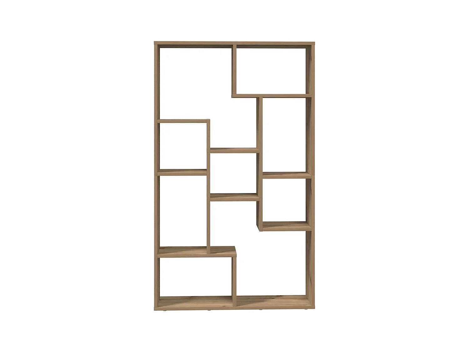 Bibliothèque chêne artisanal 72x20x120 cm bois d'ingénierie