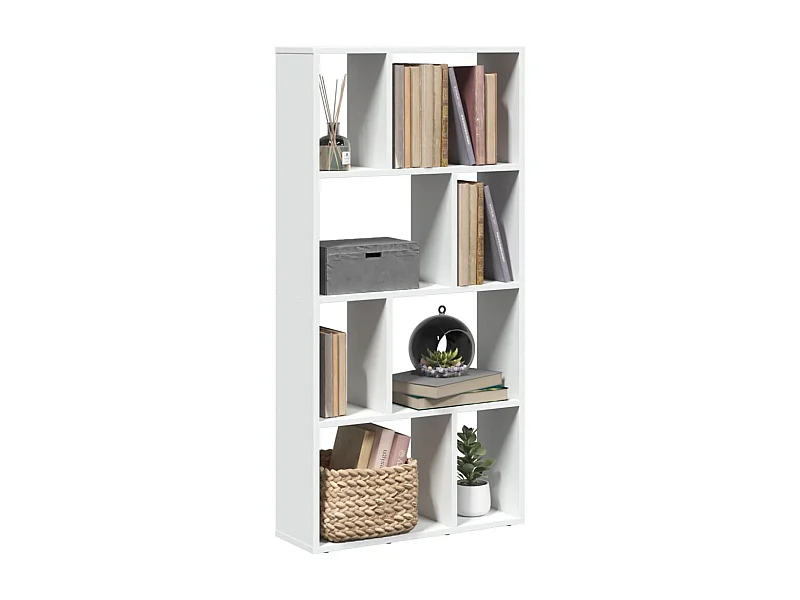 Libreria bianca 60x20x120 cm in legno ingegnerizzato