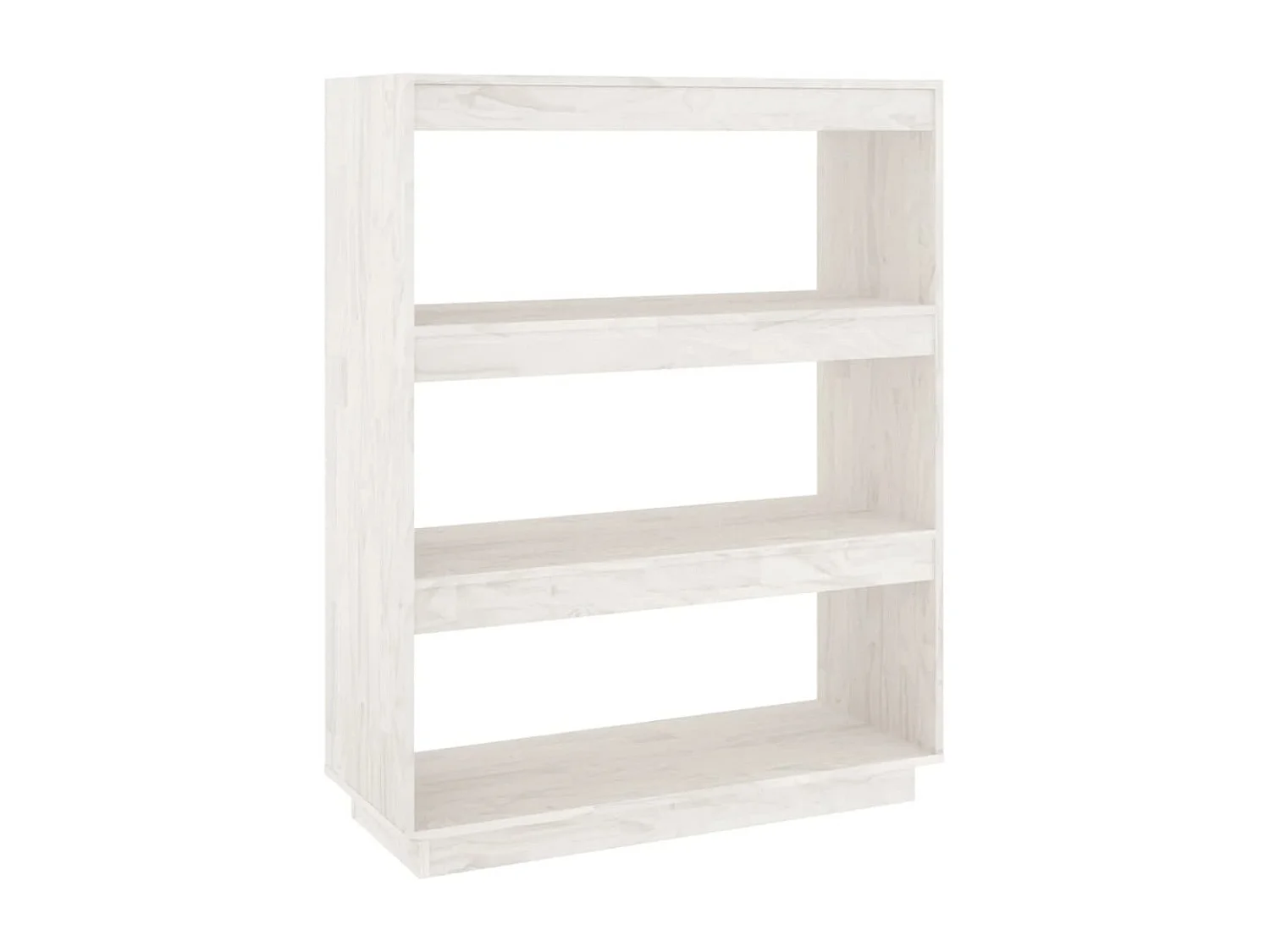 Librería/Bifurcador de ambientes Blanco 80x35x103 cm Madera de Pino