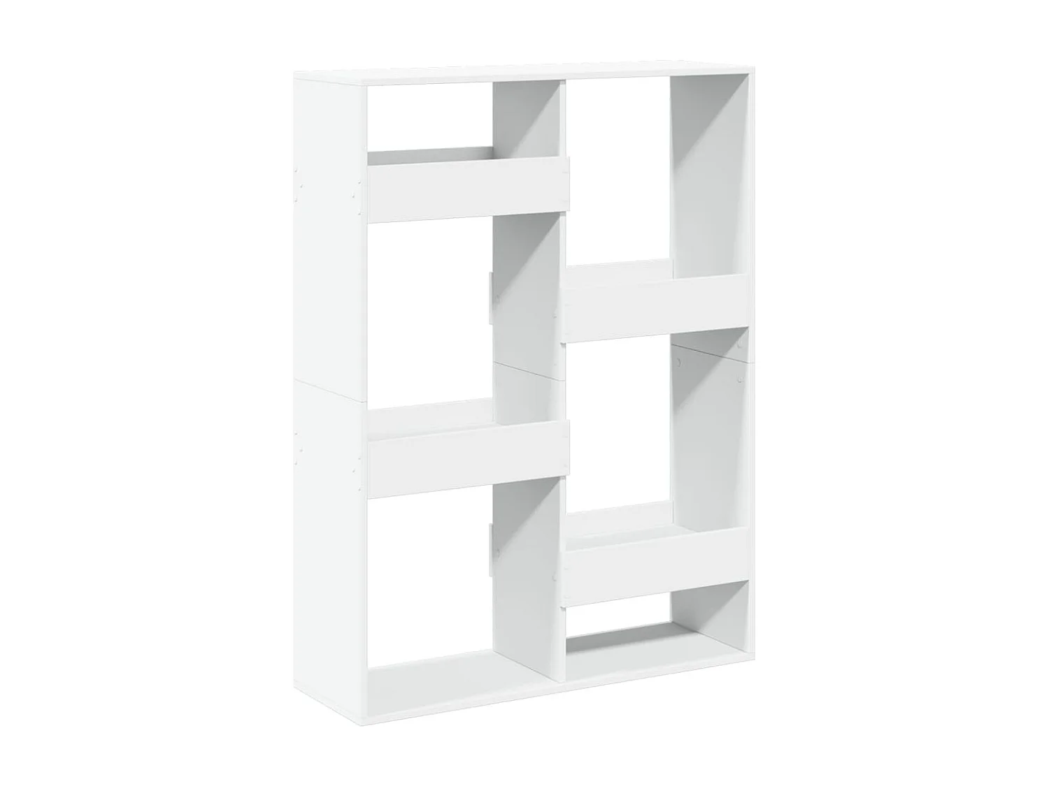 Parete divisoria bianca 100x33x135 cm in legno ingegnerizzato