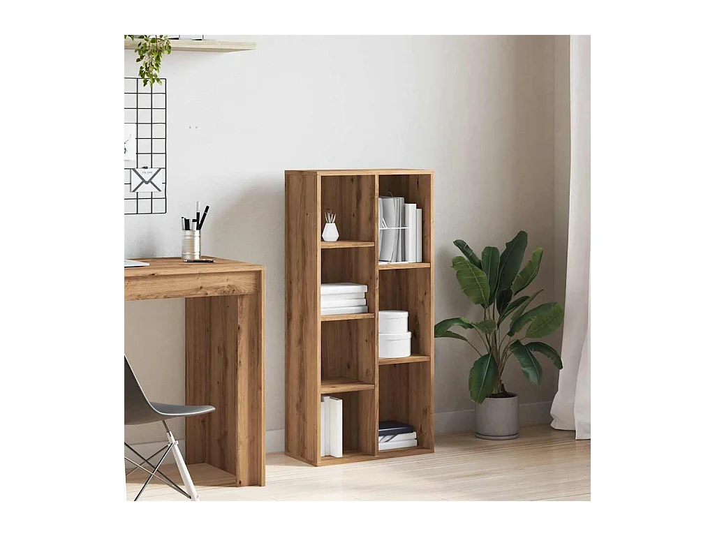 Libreria artigianale in rovere 50x25x104 cm