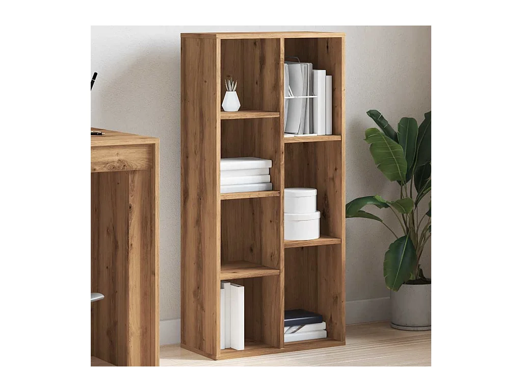 Libreria artigianale in rovere 50x25x104 cm