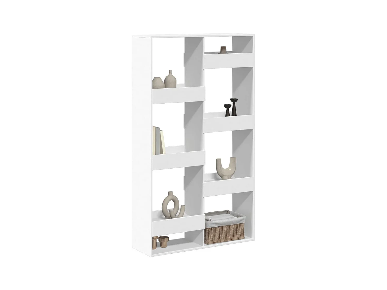 Cloison de séparation blanc 100x33x175 cm bois d'ingénierie