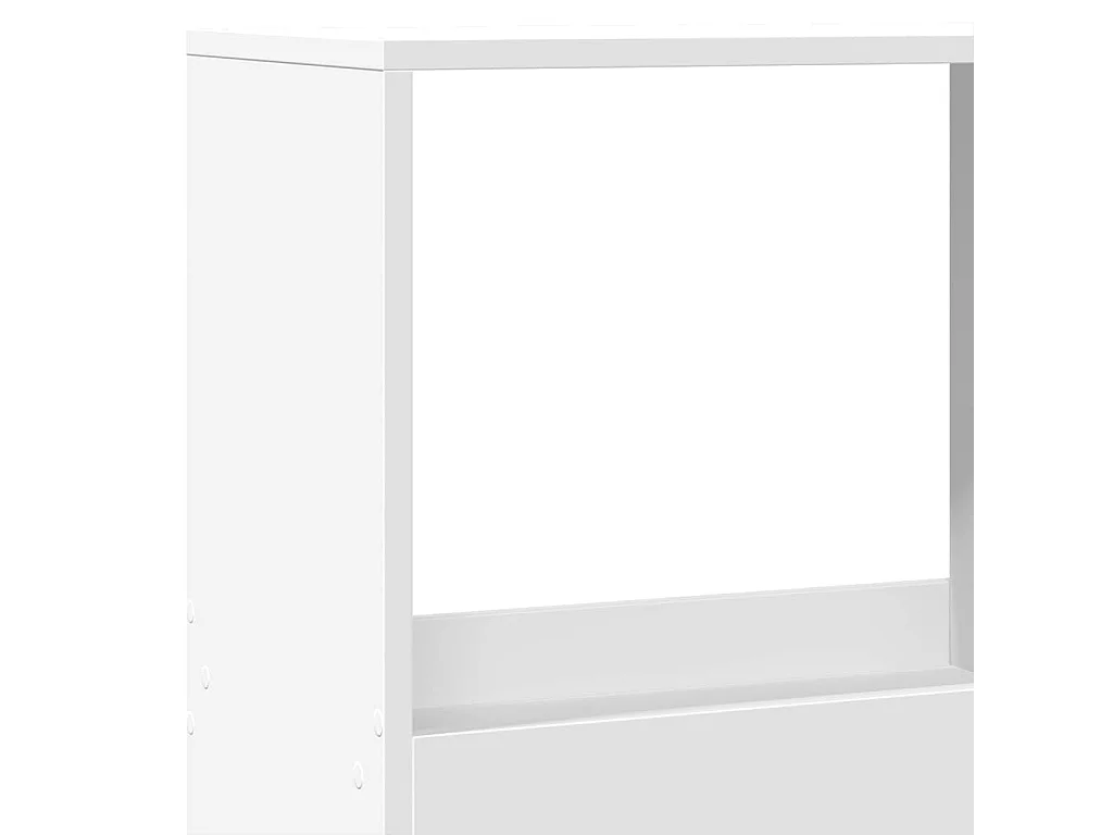 Parete divisoria bianca 100x33x175 cm in legno ingegnerizzato