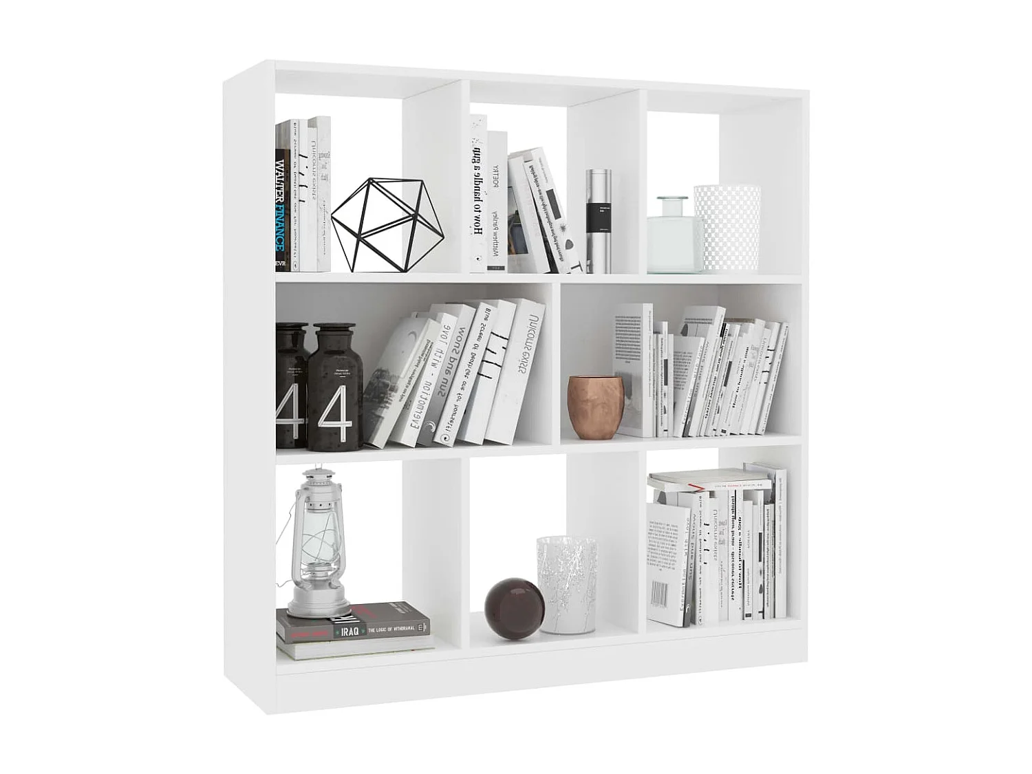 Libreria bianca 97,5x29,5x100 cm in legno ingegnerizzato