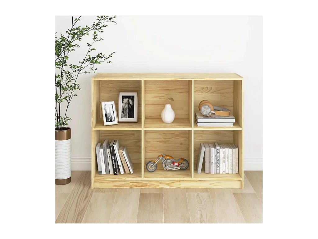 Bibliothèque 104x33x76 cm bois de pin massif