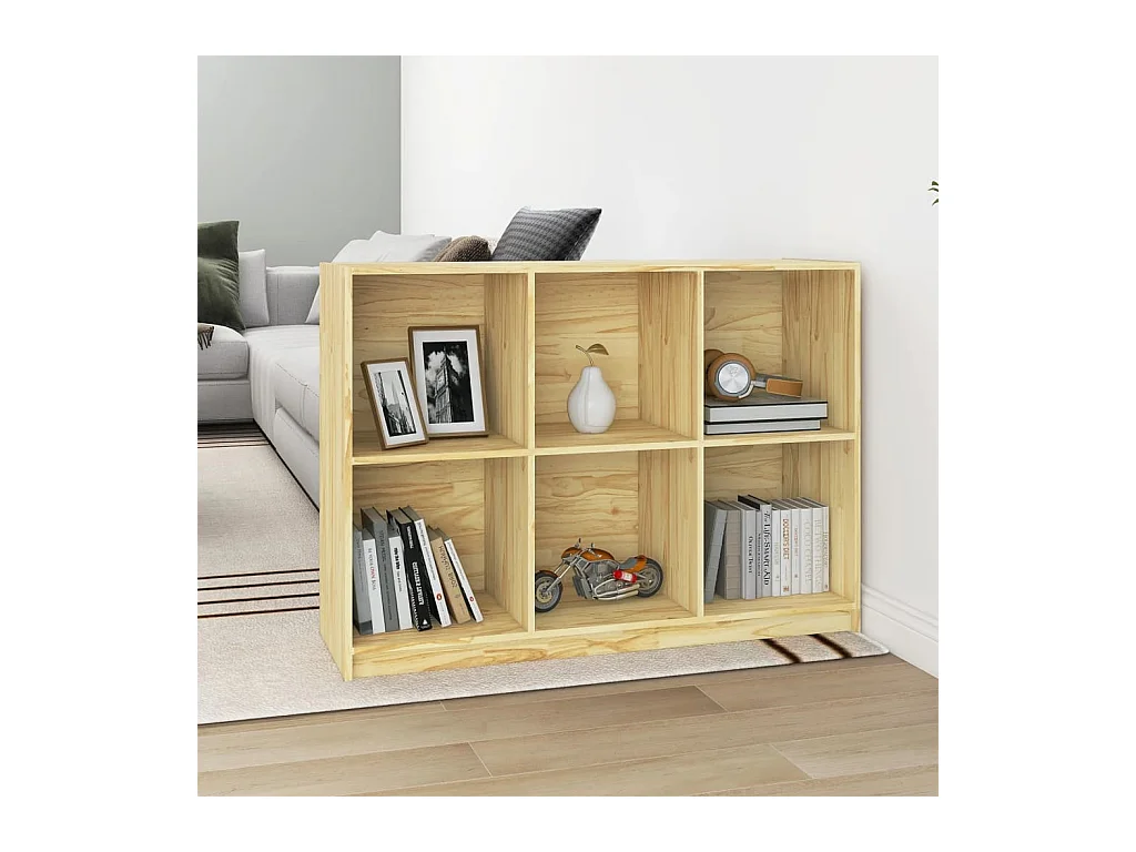 Bibliothèque 104x33x76 cm bois de pin massif