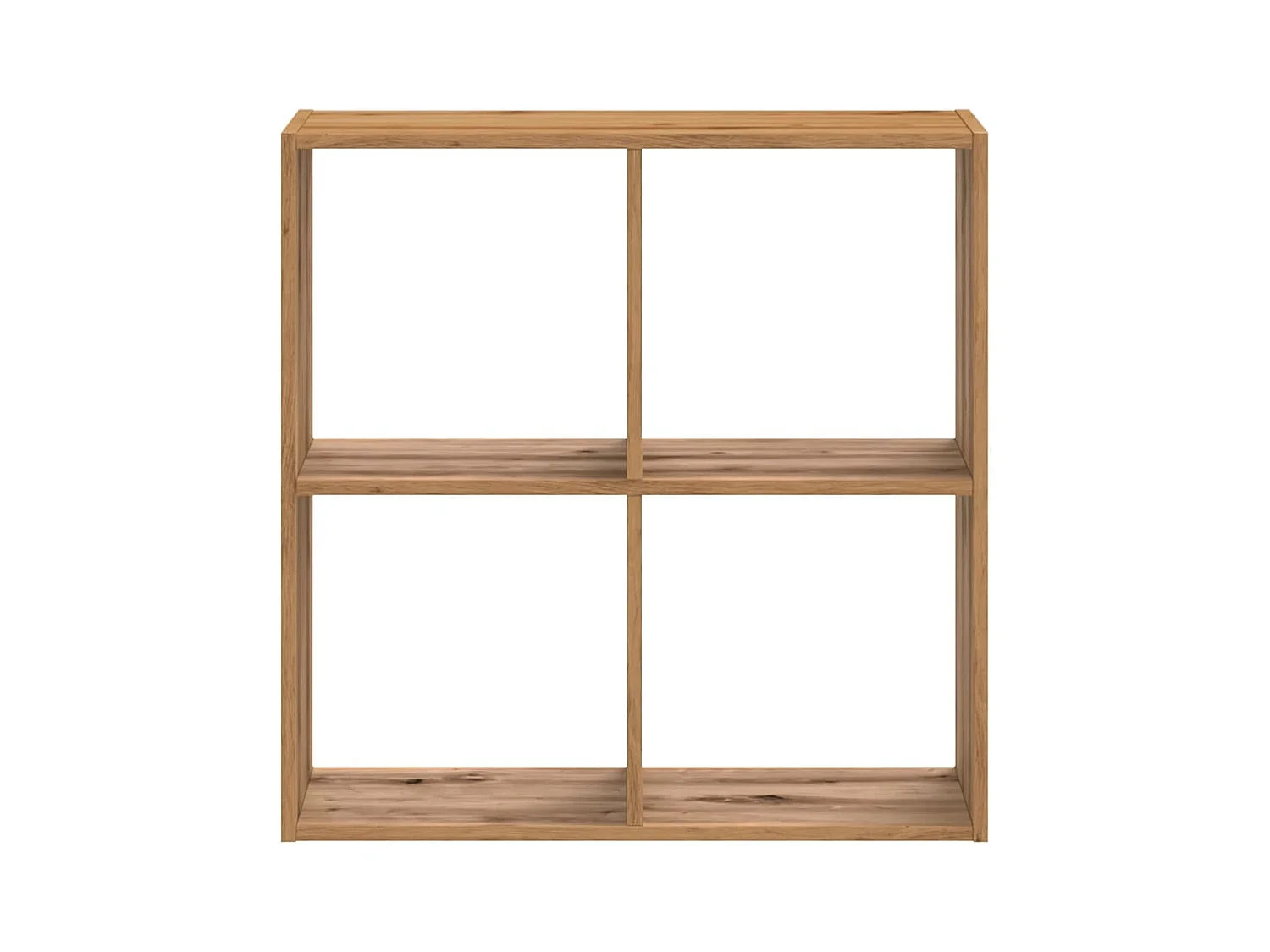 Bibliothèque chêne artisanal 68,5x32x68,5 cm bois d'ingénierie