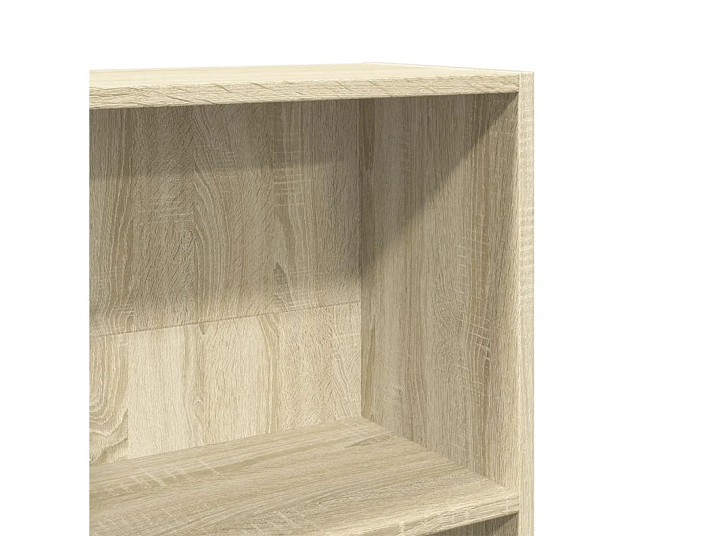 Bücherregal aus Sonoma-Eiche, 60 x 24 x 143 cm, Holzwerkstoff