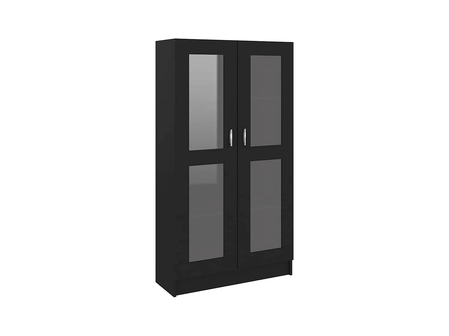 Armoire à vitrine Noir 82,5x30,5x150 cm Bois d'ingénierie