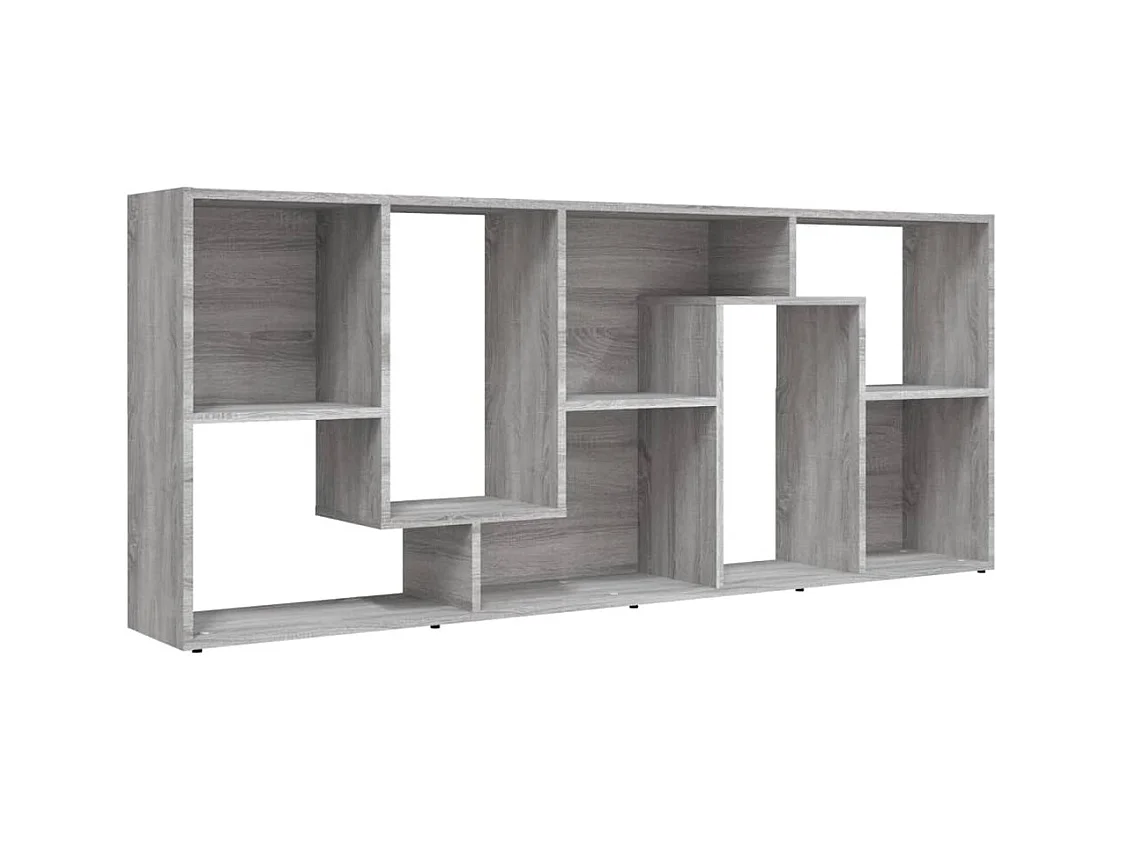 Bibliothèque Sonoma gris 67x24x161 cm Bois d'ingénierie