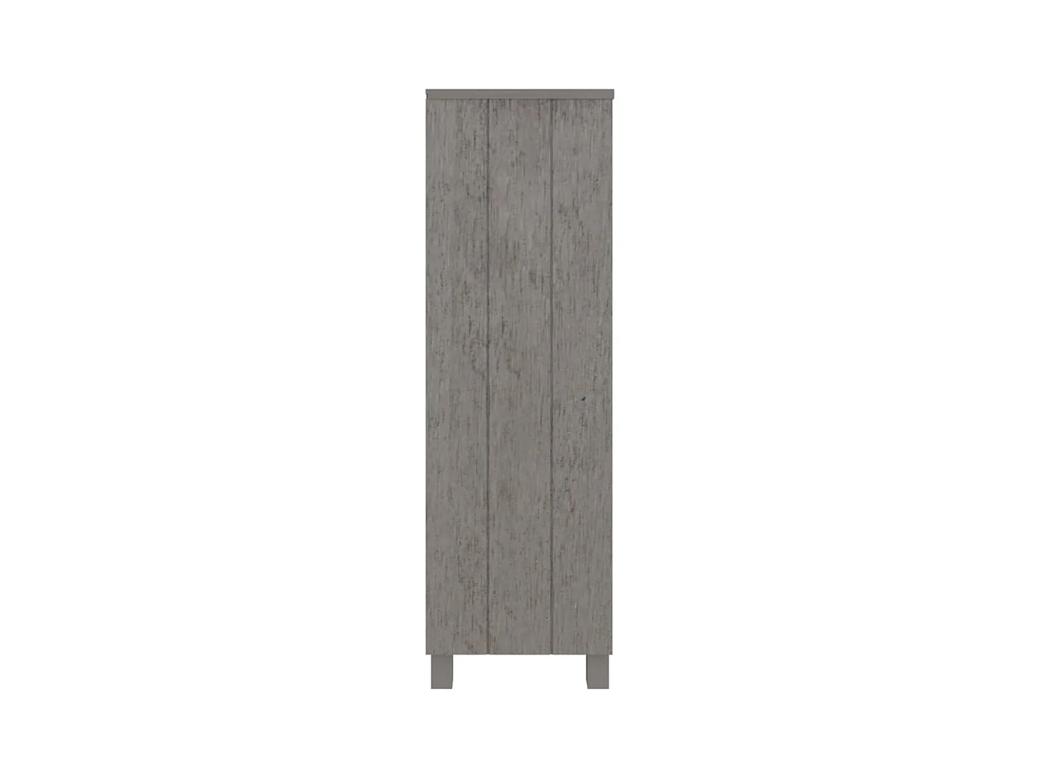Bibliothèque HAMAR Gris clair 85x35x112 cm Bois de pin massif