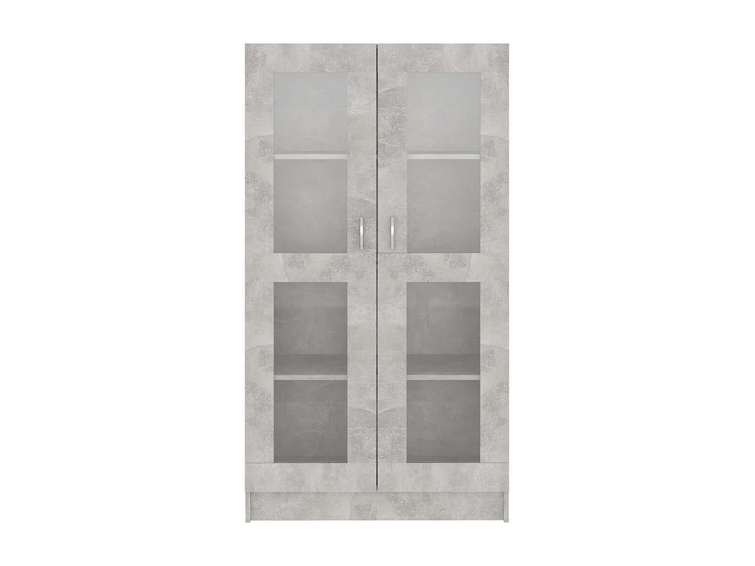 Armoire à vitrine Gris béton 82,5x30,5x150 cm Bois d'ingénierie