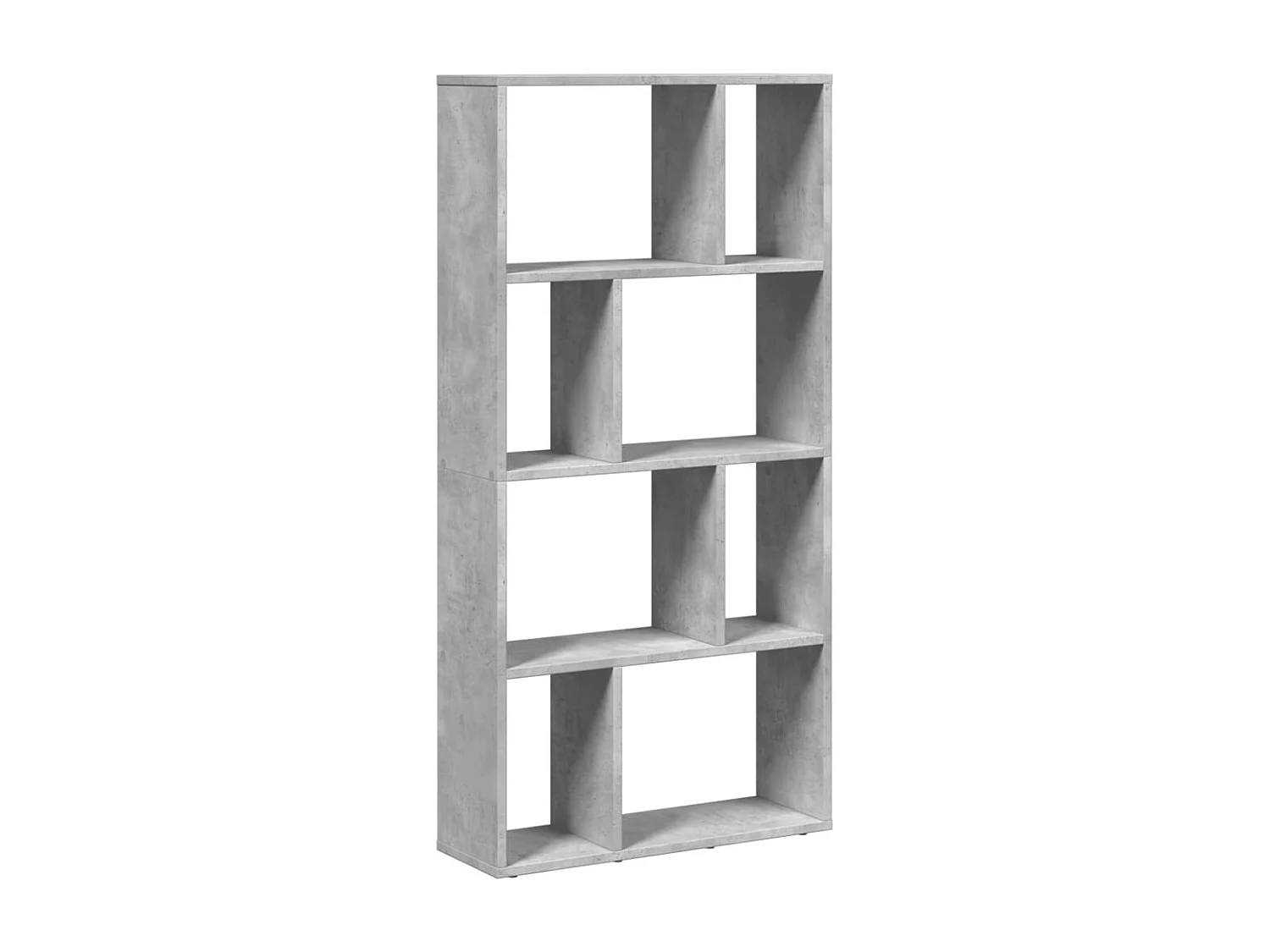 Librería de hormigón gris 60x20x120 cm madera de ingeniería