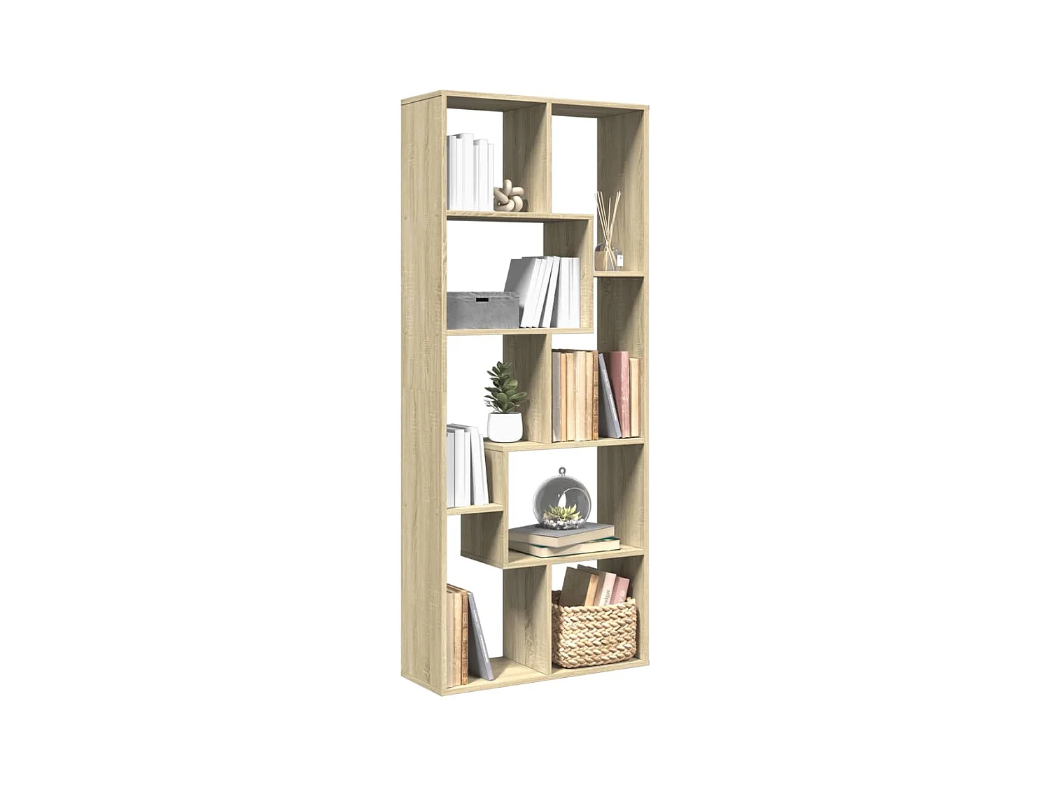 Mensola divisoria in rovere Sonoma 67x25x161,5 cm