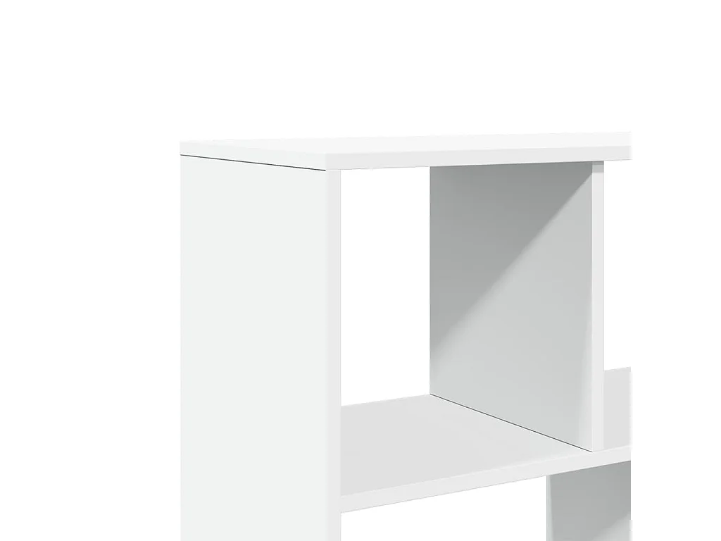 Parete divisoria bianca 100x33x156,5 cm in legno ingegnerizzato