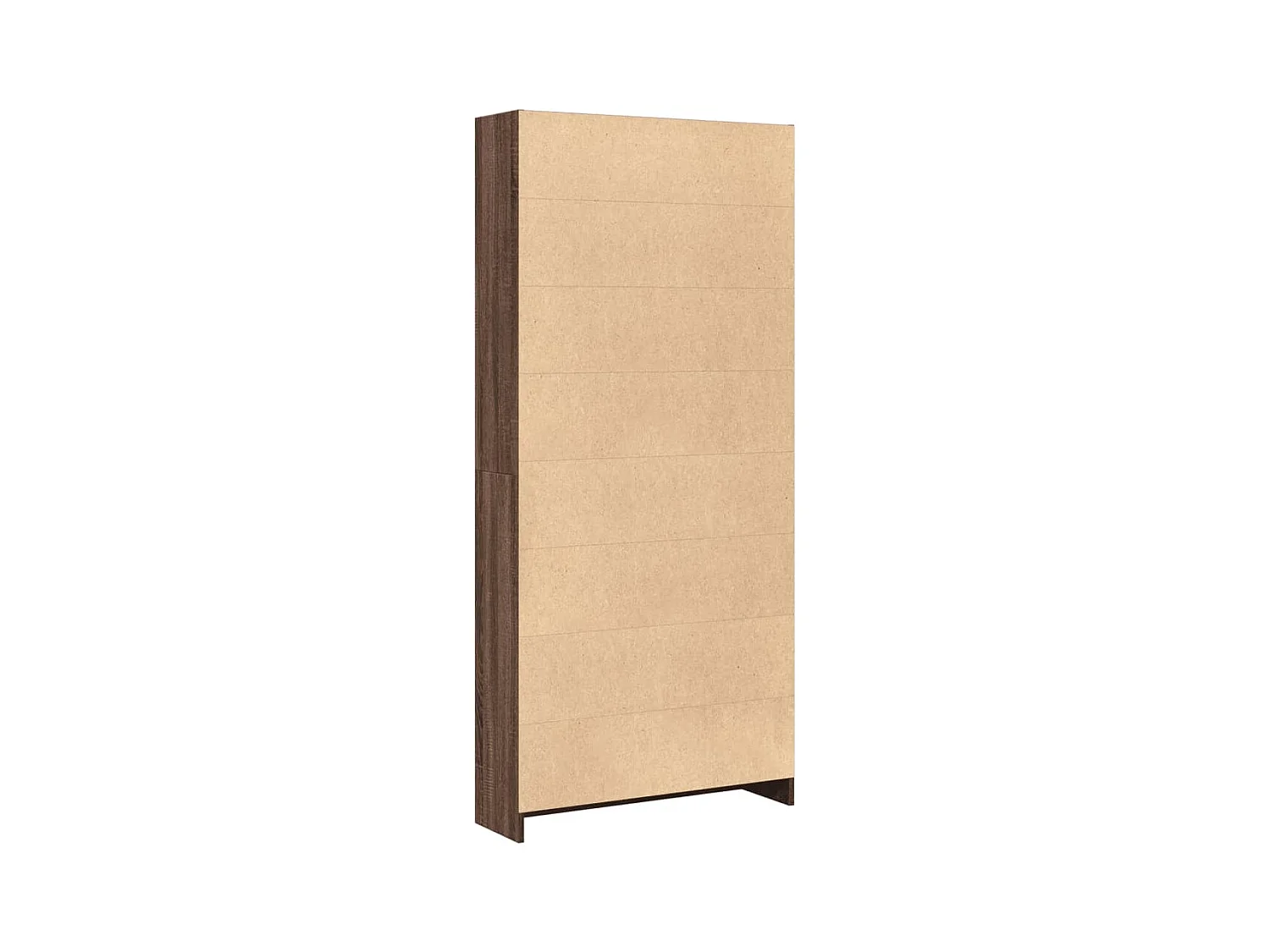 Bibliothèque chêne marron 80x24x176 cm bois d'ingénierie