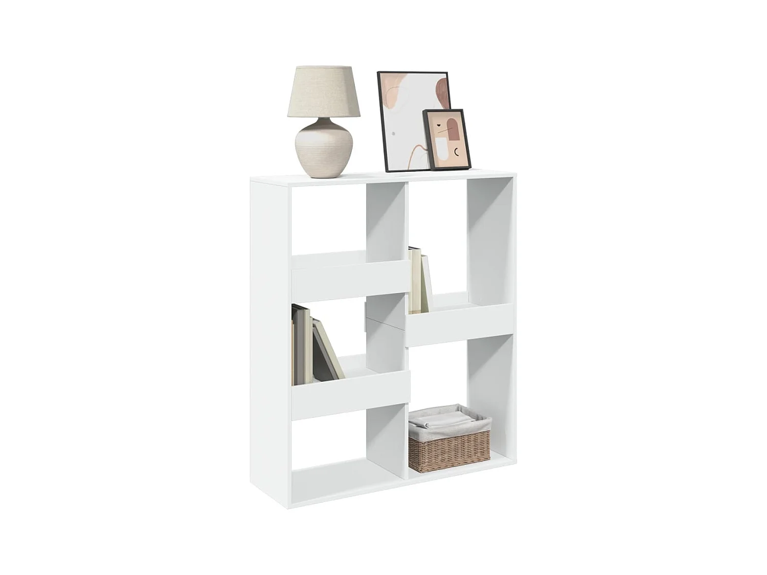 Cloison de séparation blanc 100x33x115 cm bois d'ingénierie