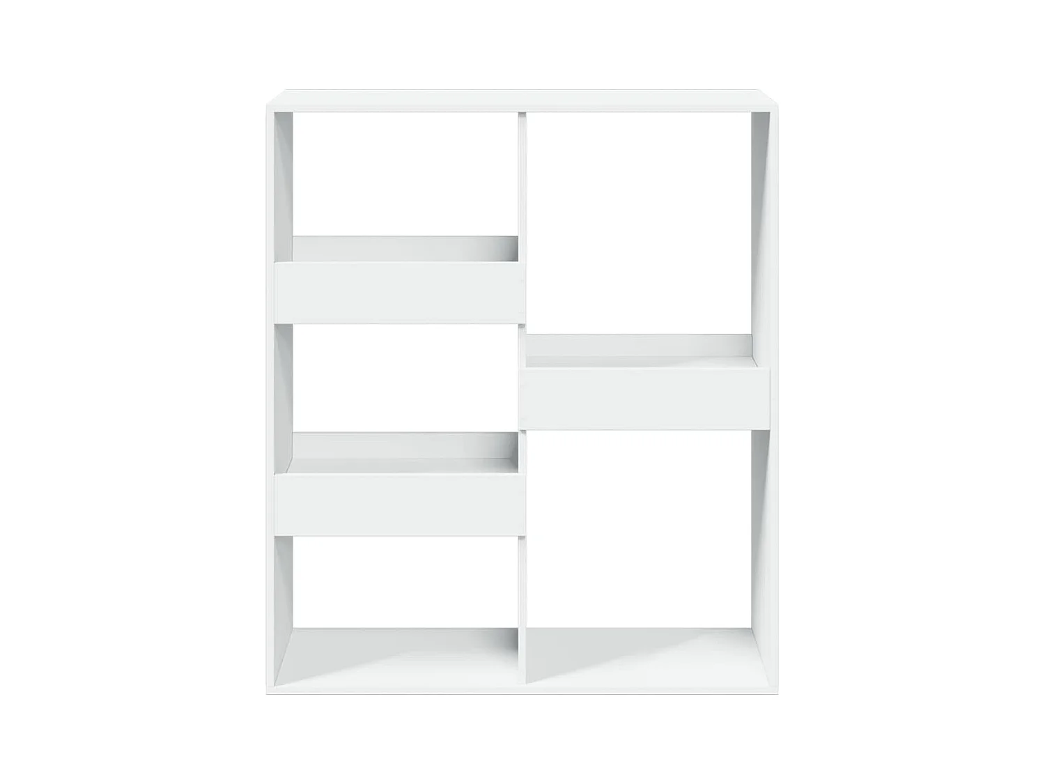 Cloison de séparation blanc 100x33x115 cm bois d'ingénierie